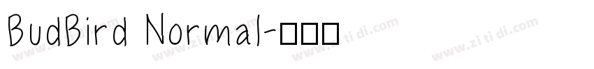 BudBird Normal字体转换